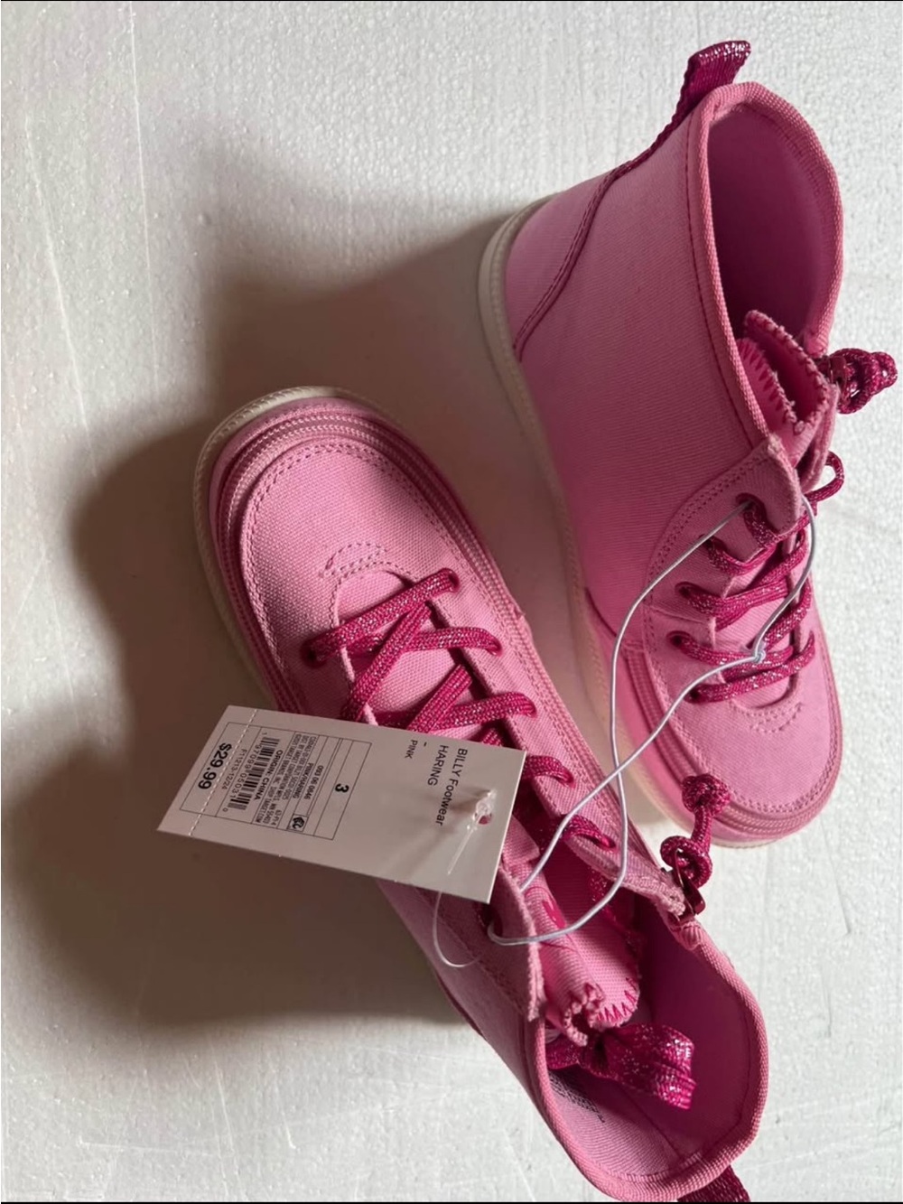 Pink girls size 3 Billy footwear
